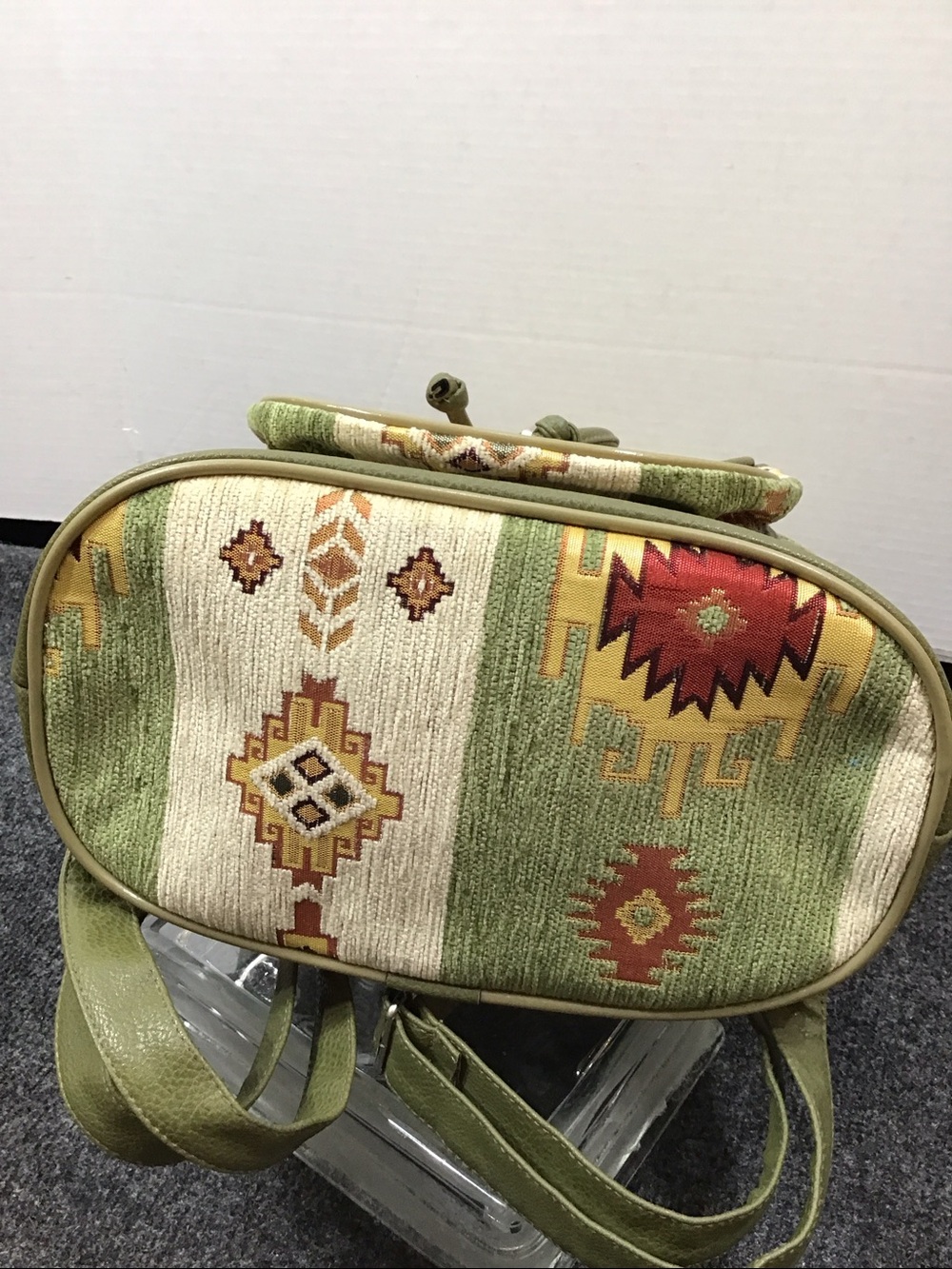 Southwestern Patterned tapestry chenille Women's Backpack Purse NWOT - Picture 7 of 12